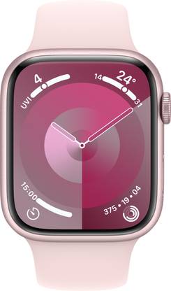 Apple Watch Series 9 GPS 45mm Pink Aluminium Case with Light Pink Sport Band - S/M