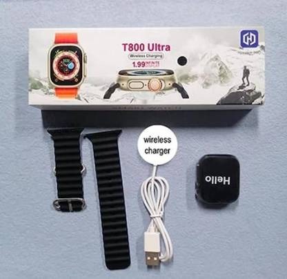 KadWaniya T800 Ultra Smart Watch With Wireless Charging Smartwatch