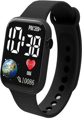 EDENSCOPE LED Luxurious Fashion Silicone (No Calling) Digital Watch_EDNSW29 Smartwatch