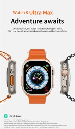 TAKEOVERHUB T800 Ultra Series 8 SmartWatch HD Display Fitness tracking E326 Smartwatch