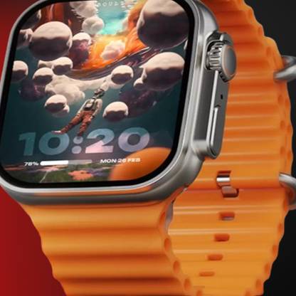 KadWaniya T800 Ultra Smart Watch With Wireless Charging Smartwatch