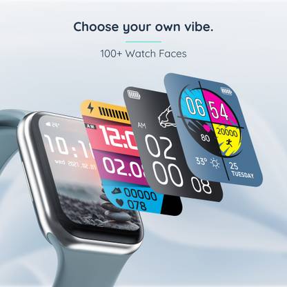 Pebble Frost 1.87'' BT Calling with 2.5D Curved HD Display, AI Voice Assisst Smartwatch