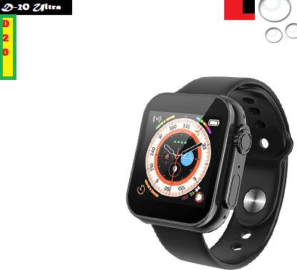 FOZZBY B300_D20 ULTRA STEP COUNT SMARTWATCH BLACK (PACK OF 1) Smartwatch