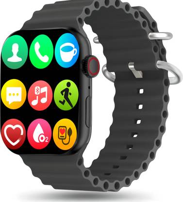 VIKYUVI Pro 2.01" HD Display|BT Call|Working Crown|600 Nits|Mettal Dial|Spo2 Smartwatch