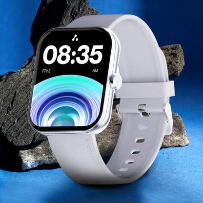 Ambrane Wise Eon Max with 2.01'' Lucid display, BT Calling, with customisable face Smartwatch