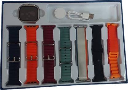 CLUBCLASSY ultra 2 T10 smartwatch calling stainless steel with 7 straps for ladies & jens Smartwatch