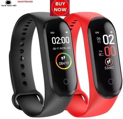 FOZZBY F1908 M5_ADVANCE STEP COUNT BLUETOOTH SMART BAND BLACK(PACK OF 1)