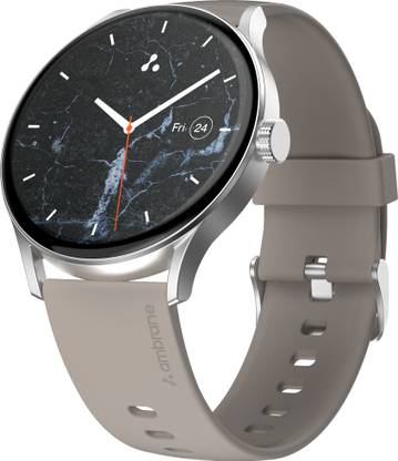 Ambrane Marble 1.43" AMOLED Always-On Display with BT Calling, 1000 Nits, Working Crown Smartwatch