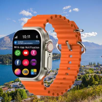 GETECH T800 Ultra orange Smart Watch Display, Bluetooth Calling HD Smart No Sim Smartwatch