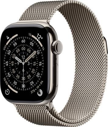 Apple Watch Series 11 GPS + Cellular 42mm Natural Titanium Case Natural Milanese Loop