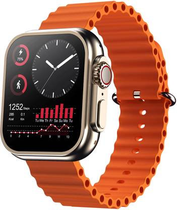 PA Maxima Max Pro + 1.96" Ultra Neon HD Display,BT Calling, Active Crown, Metal Body Smartwatch