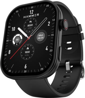 Hammer Tussle 2.01" HD Display Advanced BT Calling|Voice Assistant|In-Built Games Smartwatch