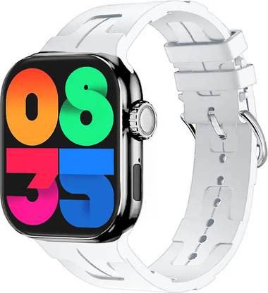 Time Up New 2024 Launch Big 2.03 Inch Dial Edge To Edge Screen Designer Pattern Strap Smartwatch