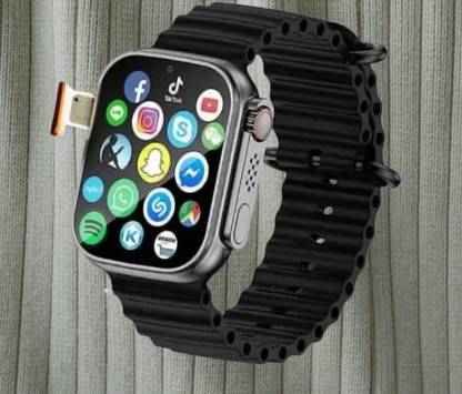 Vinayak T800 black Ultra Edition smart watch with WiFi GPS T800 4G S8 Sim Card Smartwatch