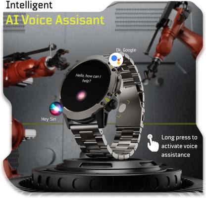 Boult Sterling Pro BT Calling, 1.43" AMOLED, 800 Nits Brightness, Metallic Frame, IP68 Smartwatch