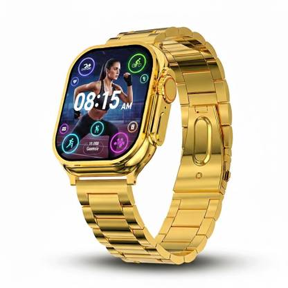 GameSir S9 Ultra Gold HD screen wireless Charging Compatibility - Android and iOS Music Smartwatch