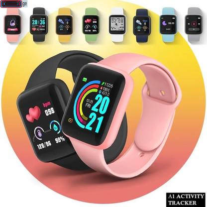 Bashaam B1017 D20 - PRO ACTIVITY TRACKER MULTI FACES SMART WATCH BLACK(PACK OF 1) Smartwatch