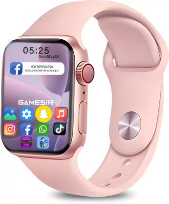 GameSir I8 Pink-A1 Full Screen Touch Watch Specially Made for Girl & Women Smartwatch