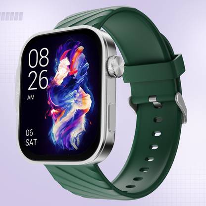 Noise Caliber 3 Plus 1.96" AMOLED Display, Functional Crown, Flat Edge Design, Calling Smartwatch