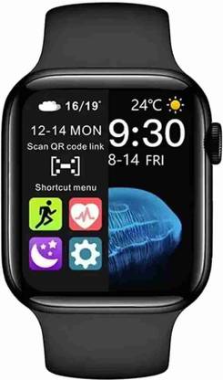 VYGHA COLLECTION Making calls and Play music with ultra black strap smartwatch Smartwatch