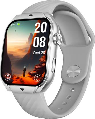 beatXP Unbound Curv 1.96” 3D Curved AMOLED Bluetooth Calling Smart Watch, Metal Body Smartwatch