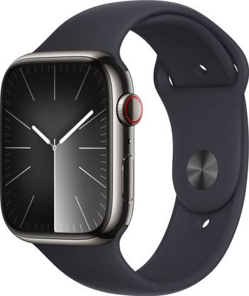 Apple Watch Series 9 GPS + Cellular 45mm Graphite Case & Midnight Sport Band - M/L