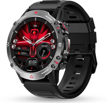 Pebble Cosmos Quest 1.43"AMOLED,Rugged Build, BT Calling,Water Resistant,410mAh Battery Smartwatch