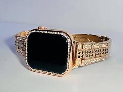 Mynx Latest Gen16, Rose Gold with Diamond, Metal Strap, BT Calling Smartwatch Gen10 Smartwatch