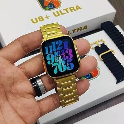 OXILAG Ultra Golden smart watch for men with calling notification Activity tracker Smartwatch