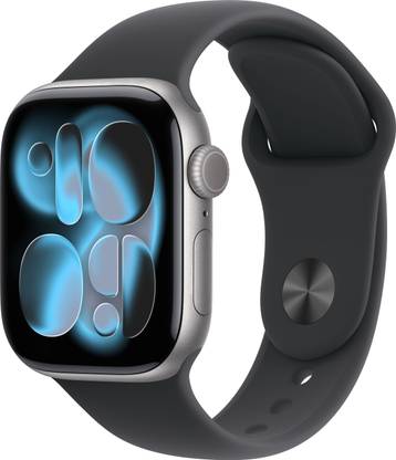 Apple Watch Series 11 GPS 42mm Space Grey Aluminium Case Black Sport Band - S/M
