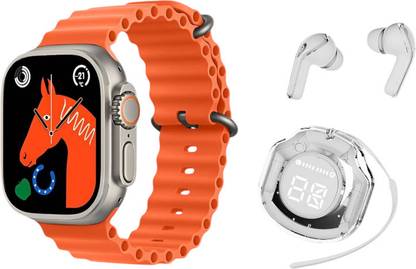 MDR T900 Ultra Smart Watch paired with Ultra Pods Pro (White) Smartwatch
