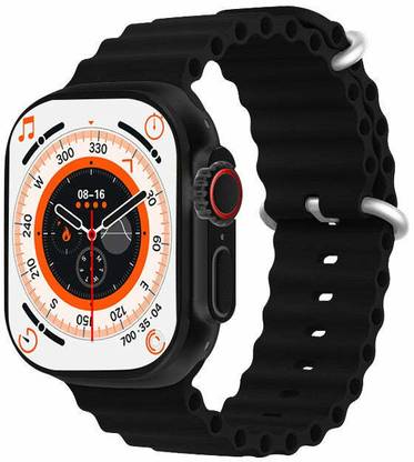 HiWatch T800 ULTRA 1.99"Premium Matt BLACK Series 8 Titanium Design Smartwatch
