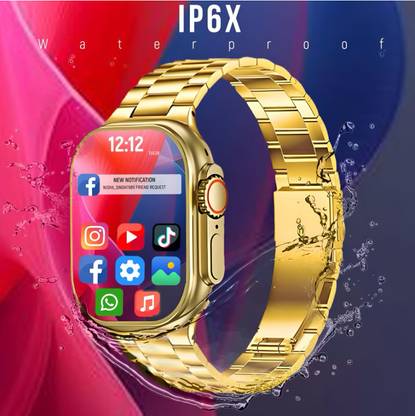 TECHMAZE S9 Ultra X10 Gold Edition Smart watch Smartwatch