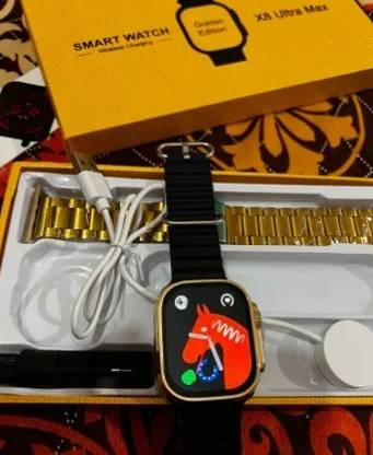 SIACART S9 Ultra 24K Golden Edition Bracelet Strap SmartWatch BT Calling S16 Smartwatch