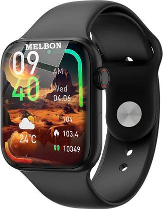 Melbon T55 Black HD Display, Multiple Watch Faces,Sleep Monitor,Heart & SpO2 Monitor, Smartwatch