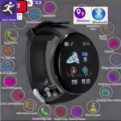SAWARDE AR1005 PLUS FITNESS TRACKER BLUETOOTH SMART WATCHBLACK(PACK OF 1) Smartwatch