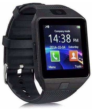 Ratixes q18 Smartwatch with earbud bluetooth Smartwatch (Black Strap, free) Smartwatch