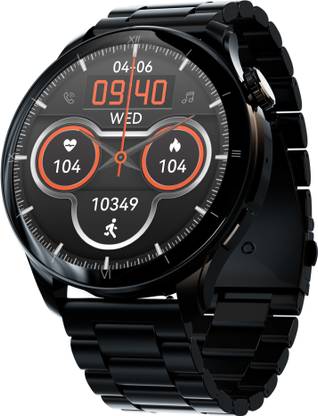 Pebble Cosmos Vault 1.43"Amoled Display Luxury Metal, Always on Display, BT Calling Smartwatch