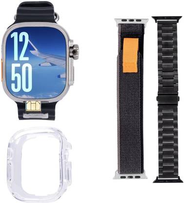 SEHUB HW Ultra call 3 Call Smart Watch with SIM Card, HD Dual Camera,| With Calls Smartwatch