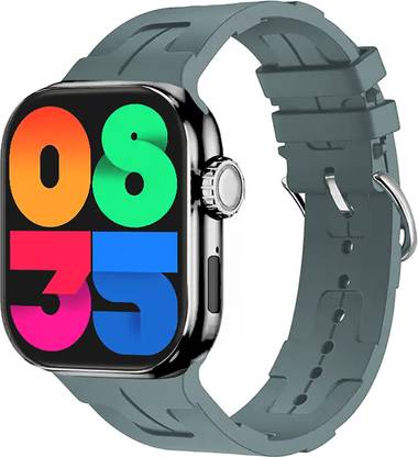 Time Up New 2024 Launch Big 2.03 Inch Dial Edge To Edge Screen Designer Pattern Strap Smartwatch