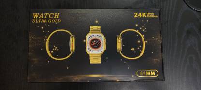 S2D Ultra Gold Touch Watch 2 Straps with 25+ New Features Smartwatch