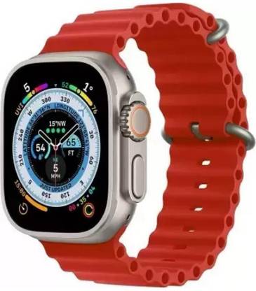 NAS T900/T10 Smart Watch With Bluetooth Call & Wireless Charger(Red) Smartwatch