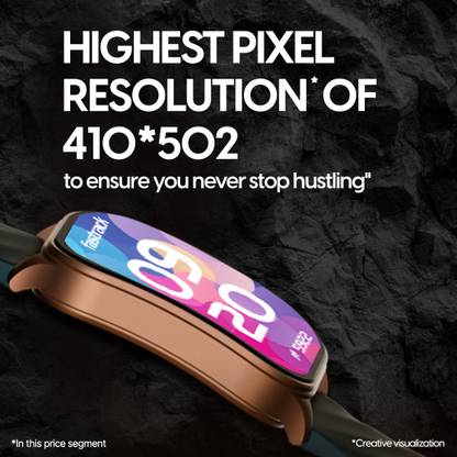 Fastrack Revoltt FS1 Pro|World's First,1.96" Super AMOLED|Highest Resolution|BT Calling Smartwatch  (Teal Strap, Free Size)