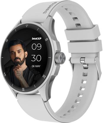 beatXP Vega Neo 1.43” Super AMOLED Display with BT Calling, AI Voice Assistant & IP68 Smartwatch  (Ice Silver Strap, Free Size)