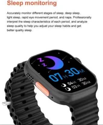 FRONY HYT_588A_T-800 Ultra Smart Watch Smart Watch Bluetooth Calling Smart Watch(Blck) Smartwatch