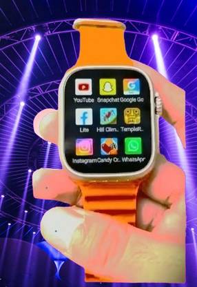 Paradise T10 Orange Ultra smart watch with WiFi GPS SIM card 4G S9 Smartwatch