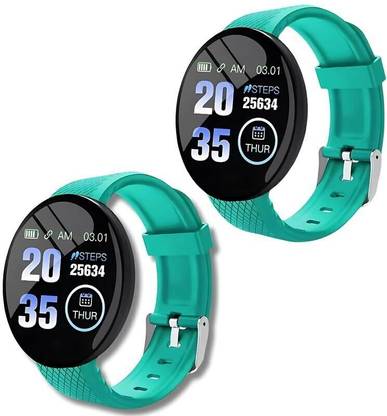 DRUMSTONE pack of 2 Bluetooth Smartwatch D18 | Waterproof Fitness Tracker for All Users Smartwatch