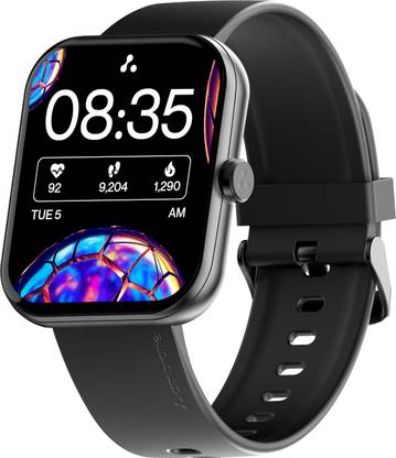 Ambrane Wise Eon Max with 2.01 Lucid display, BT Calling, with customisable watch face Smartwatch  (Black Strap, Regular) at Rs. 1799