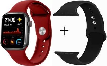 Atomex Tz TZ T500 MAROON COLOR WITH BLACK STRAP AND IIT HAS BLUETOOTH CALLING Smartwatch