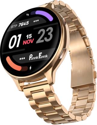 PunnkFunnk EVO VISTA 1.39" AMOLED Display, Fitness, Health Monitoring, Music & Notification Smartwatch